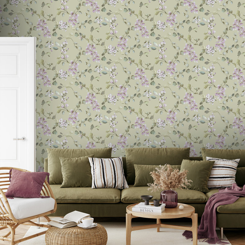 10.05m x 53cm Matte Wallpaper Roll, Green