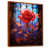 Toile avec cadre flottant brun