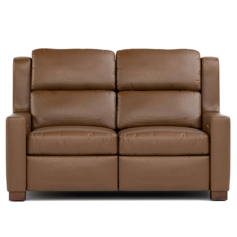 Woodlands Track Arm Motion Loveseat, Selvano Bark