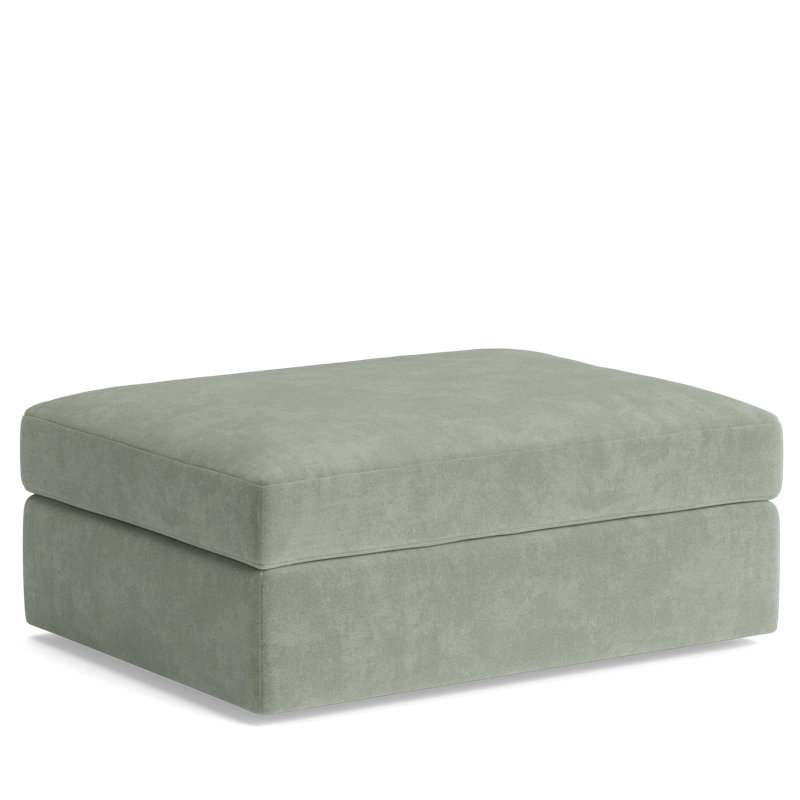 The OG Ottoman, Velvet - Sage