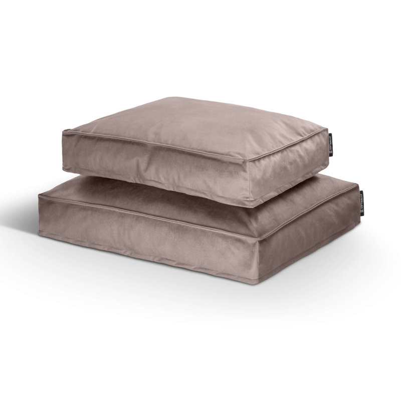 Nairne Polyester Pet Bed, Grey/Brown/Blue, 20cm H x 75cm W x 60cm D