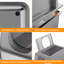 Extra Large Stainless Steel Litter Box, Front Entry Top Exit Cat Box