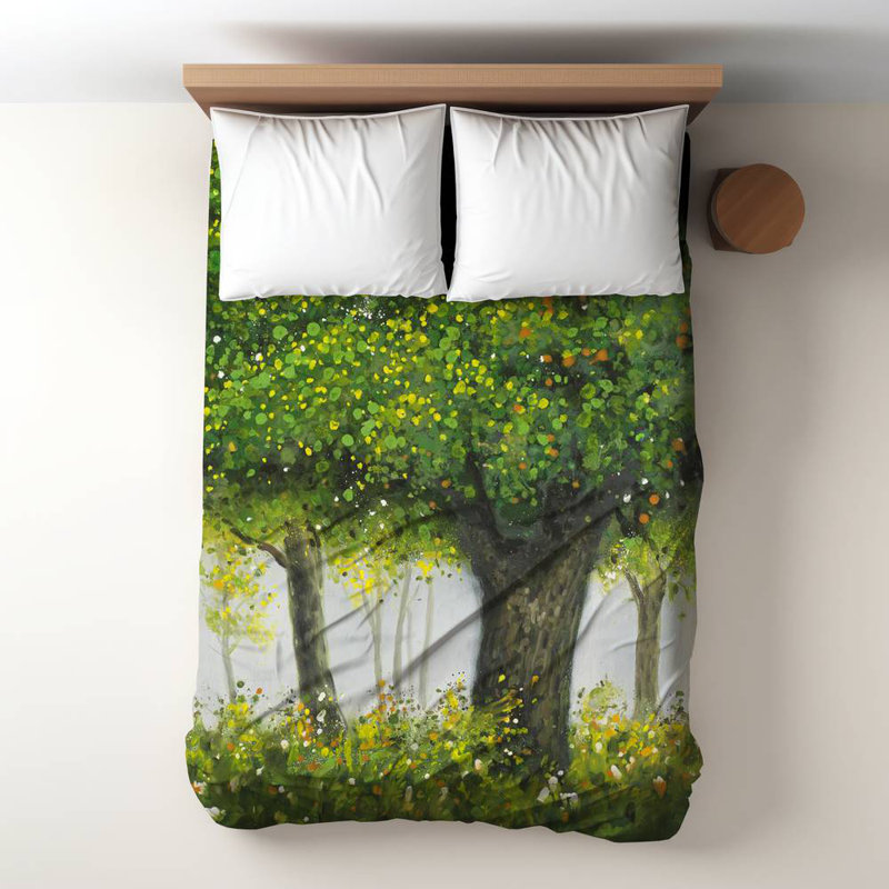Forest by Summer Bedroom Duvet Cover - Trees Home Decor