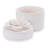 Stoneware Box with Floral Lid Accent