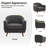 Kaya 35''W Modern Upholstered Accent Chair Boucle-489274821