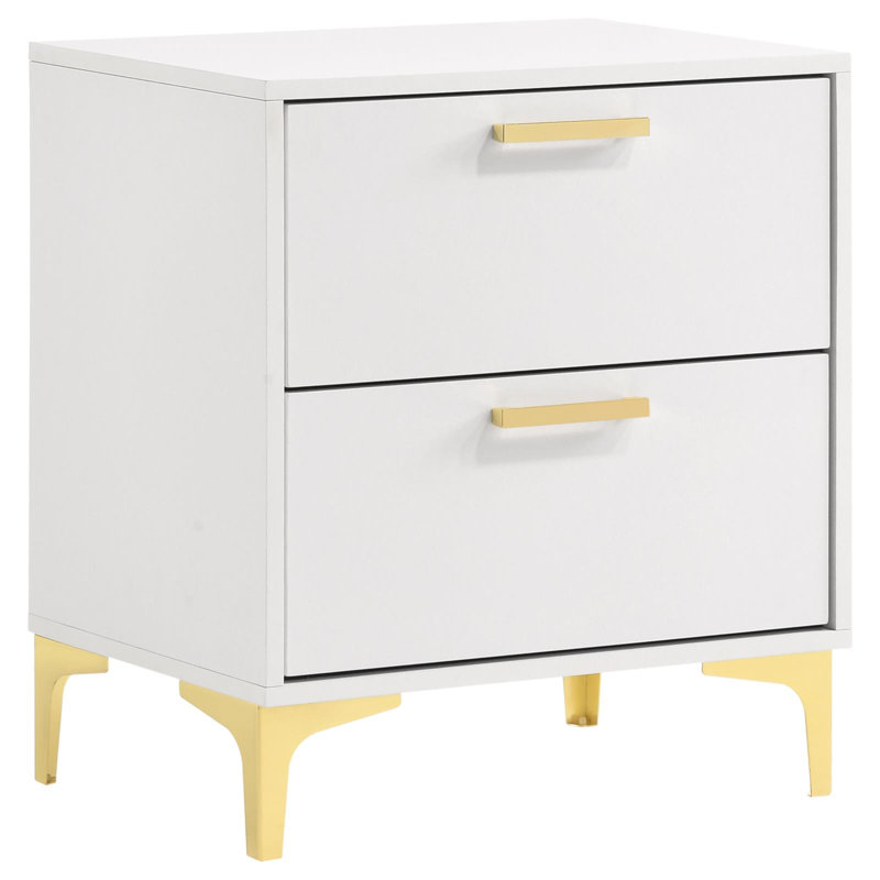 Paulk 5-piece Queen Bedroom Set White, White, Queen, 5 Pcs: Dresser; Mirror; Bed; Nightstand; Chest