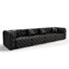 Modern Sofa Set, Faux Leather Upholstered Modular Sectional Couch with Pure Handmade Button Tufted Design, 3 Pillows, Multi Combination for Living Room-1960599435