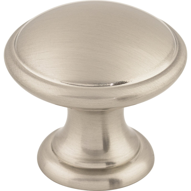 Dakota 1 1/4" Diameter Round Knob, Brushed Satin Nickel