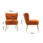 Dominique Velvet Wingback Chair-331997856