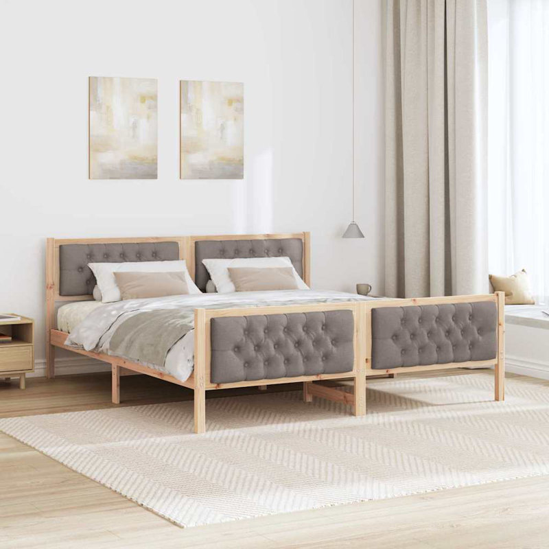 Bed, Natural/Taupe, Super King (6')