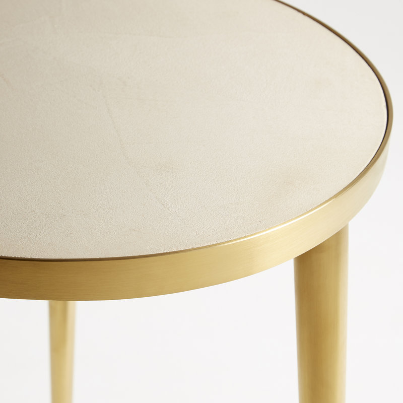 Bremen End Table, Creamy Amber