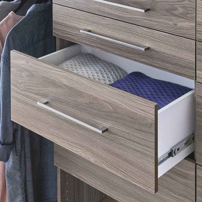 Tiroir moderne SuiteSymphony H 9,96 po x l 16,65 po, Gris naturel