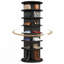 Étagère à chaussures rotative à 7 niveaux avec 4 cubes par tablette pour chapeaux, sacs et livres - noir-399532824