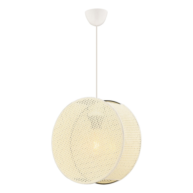 Lustre, Beige / blanc, H 9,45 po x l 3,54 po x P 8,66 po