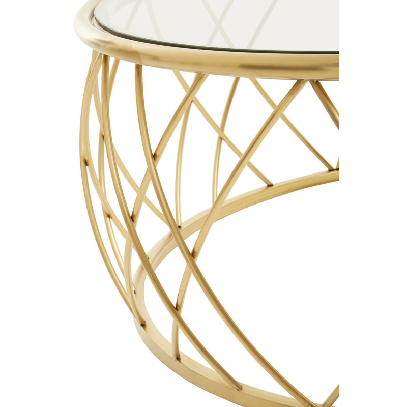 Leyla Frame Coffee Table, Gold