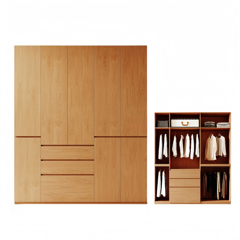 Garde-robe simple de couleur unie, H 78,74 po x l 78,74 po x P 23,62 po
