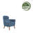 Arunjit Sherpa Fabric Accent Chair with Rubberwood Legs-1551377949