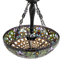 Luminaire suspendu de style antique en vitrail inversé de 20 po de largeur