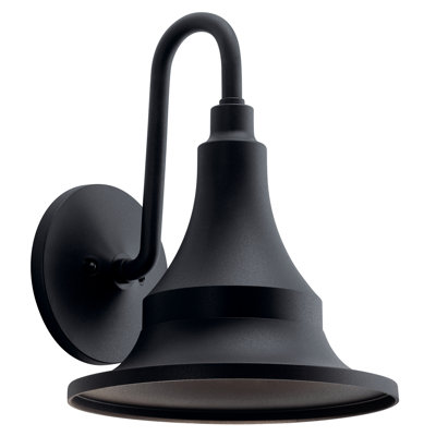 Luminaire de grange d'extérieur noir Godina