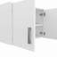 Ensemble d'armoires de cuisine en bois manufacturé moderne Alabama avec base d'évier et armoire murale, blanc-137605714