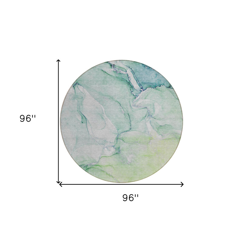 Tapis extérieur rond rond 8 po
