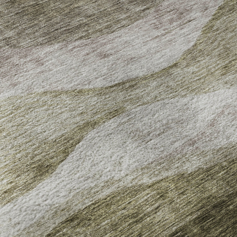Premium Machine Washable Krause AMF1141 Swirls Rug, Rectangle 1 pi 8 po x 2 pi 6 po