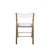 Transparent Acrylic Folding Chair with Stainless Steel Frame and Footrest – Stackable Open-Back Side Chair-98417985