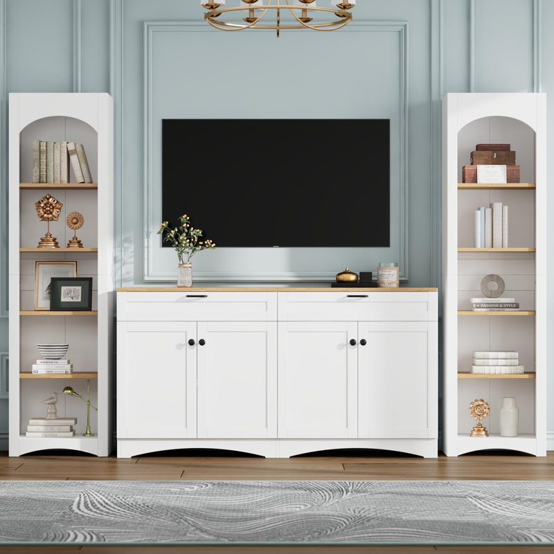 Entertainment Center For Tvs Up To 70", White