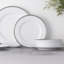 Ensemble de 4 assiettes à salade Noritake Whiteridge Platinum, 8 1/4 po