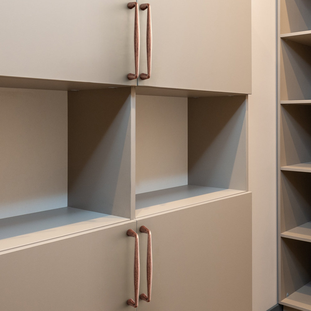 Center Bar Cabinet Pull Multipack, Antique Copper, 10"