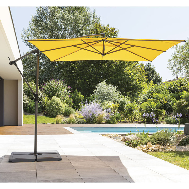 Ahnia 250cm Cantilever Parasol, Mustard