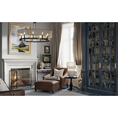 Austin Cast Stone Fireplace Surround with Bullnose Hearth