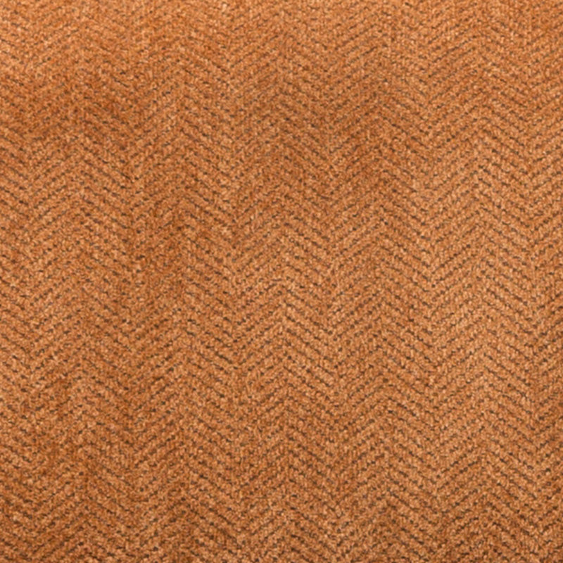 Fauteuil d'appoint contemporain sans accoudoirs en tissu chenille, Orange