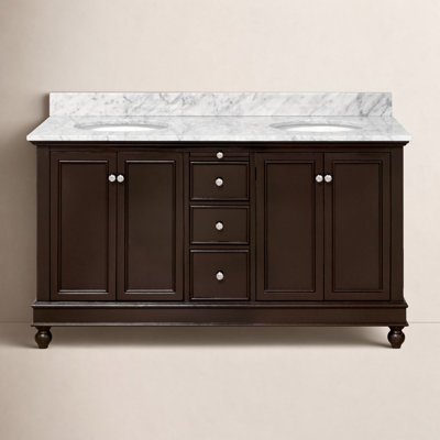Ferdinand 60'' Double Bathroom Vanity with Top