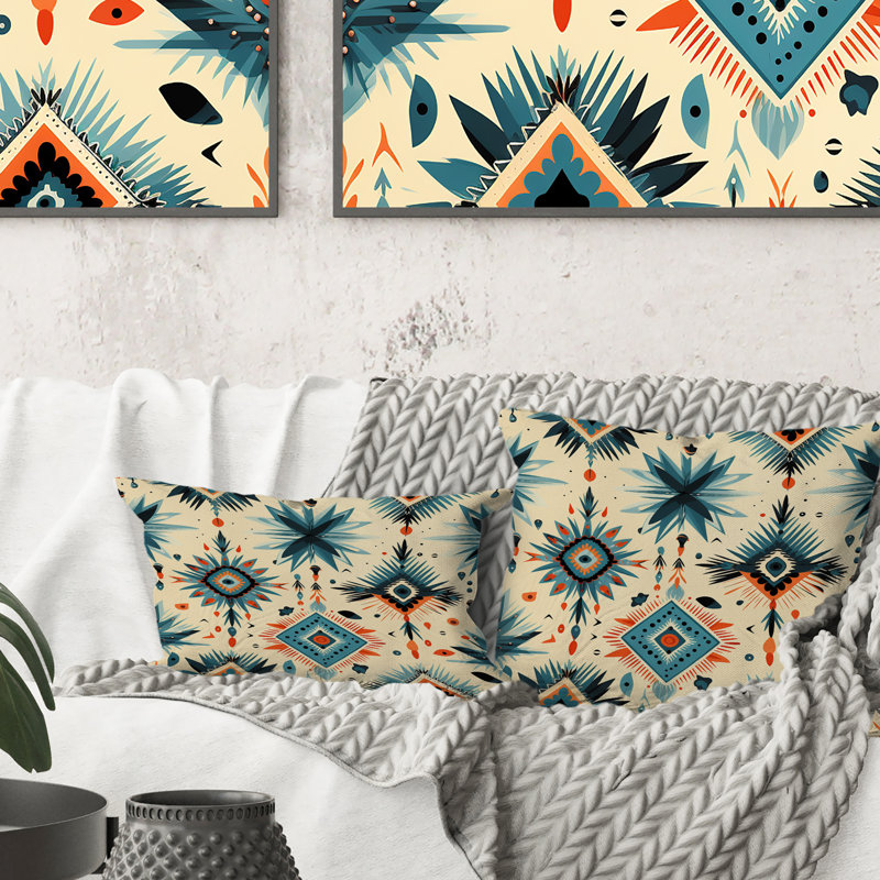 Coussin décoratif en polyester Nomho, H 16 po x l 16 po