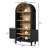 70.5"H X 30.5"W Freestanding Arched Bookcase With Shelves And Cabinet , Modern Open Storage Bookshelf Display Organizer For Bedroom, Livingroom, Home Office-362533652