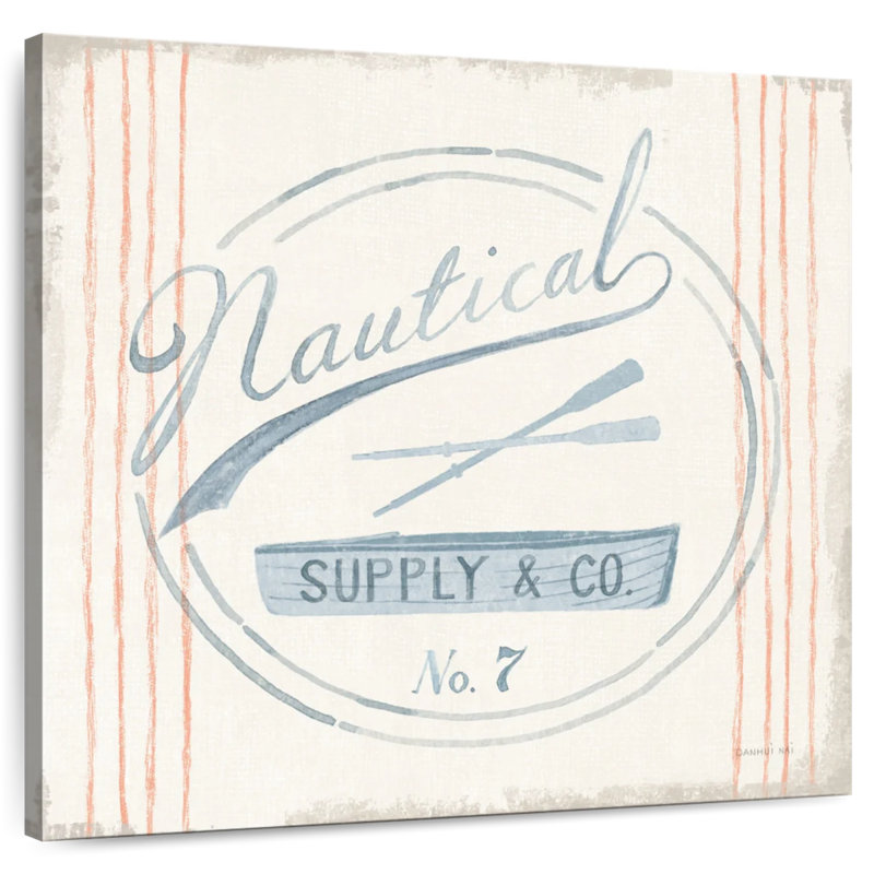 Plaque murale Floursack Nautical, H 24 po x l 24 po
