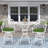 Ghevont Round Metal Outdoor Bar Table With Umbrella Hole , 30.98'' in. W 30.98'' in. D-2005255340