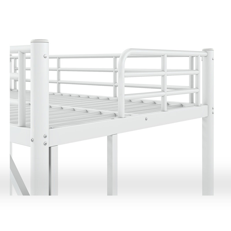 Extra Long Twin Loft Bed, White