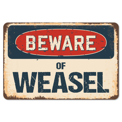 Decal-Weasel_Beware Of Weasel