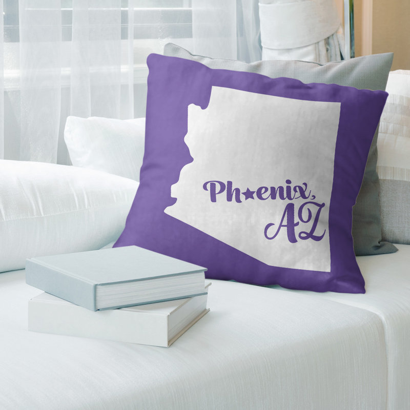 Housse de coussin, Phoenix, 14 po x 14 po, Orange