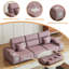 Fauteuil inclinable électrique à 3 places avec télécommande intelligente, charge multi-modes, haut-parleur intégré, nuit pour espace de vie principal, remplisseur de mousse, profondeur d'inclinaison électrique du produit 127,08