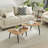 Jisella 2 Piece Semi Nesting Asymmetric Coffee Table Set-804233845