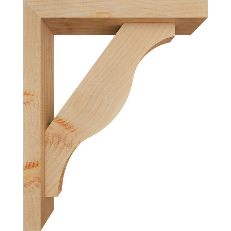 Support l 3 1/2 po x P 16 po x H 20 po Funston Block, 20 x 16, Sapin Douglas de l 3 1/2 (lisse)