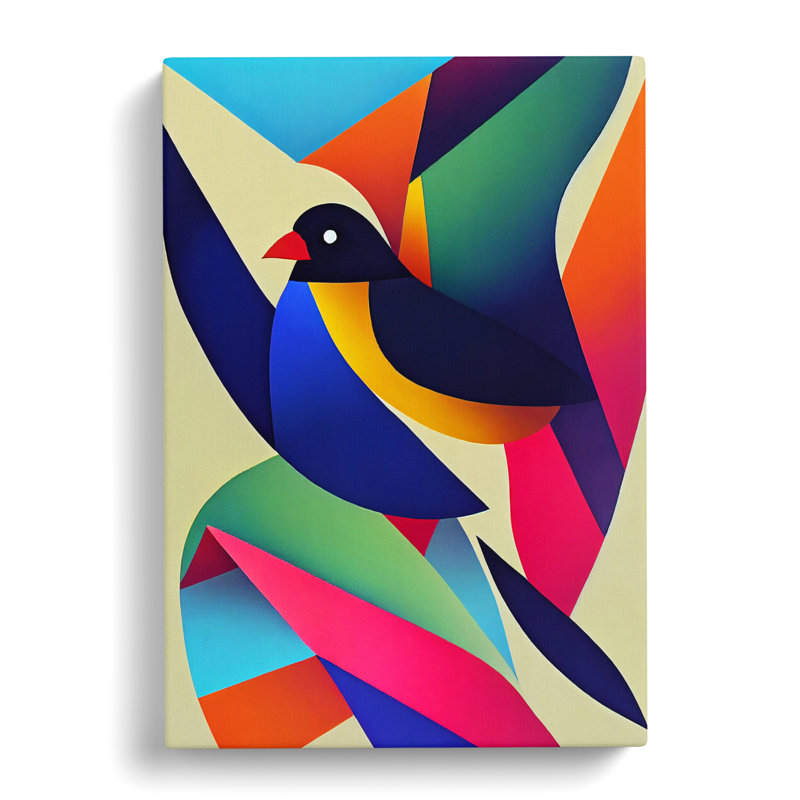 Simple Abstract Bird Vol.3 - Wrapped Canvas, 76cm H x 50cm W x 3cm D