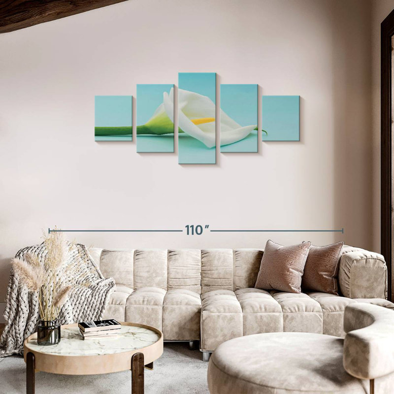 Calla Lily Bloom, 34" H x 74" W