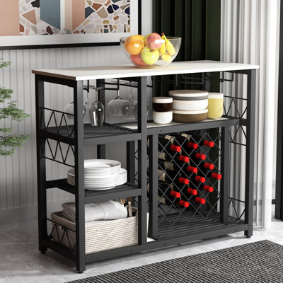 Larned Metal Kitchen Island