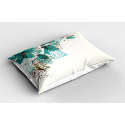 Flowers Polyester Sham Set