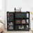 Kitchen Storage Stand Cupboard With Acrylic Door