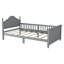 Lit plateforme simple en bois avec tête et pied de lit-298728361-298728359